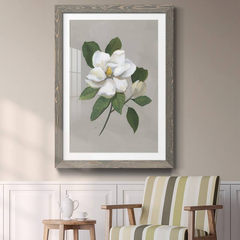 Botanical Magnolia-Premium Framed Print - Ready to Hang