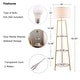preview thumbnail 13 of 17, ROSEN GARDEN Floor Lamp, Standing Reading Light with 3 Shelves
