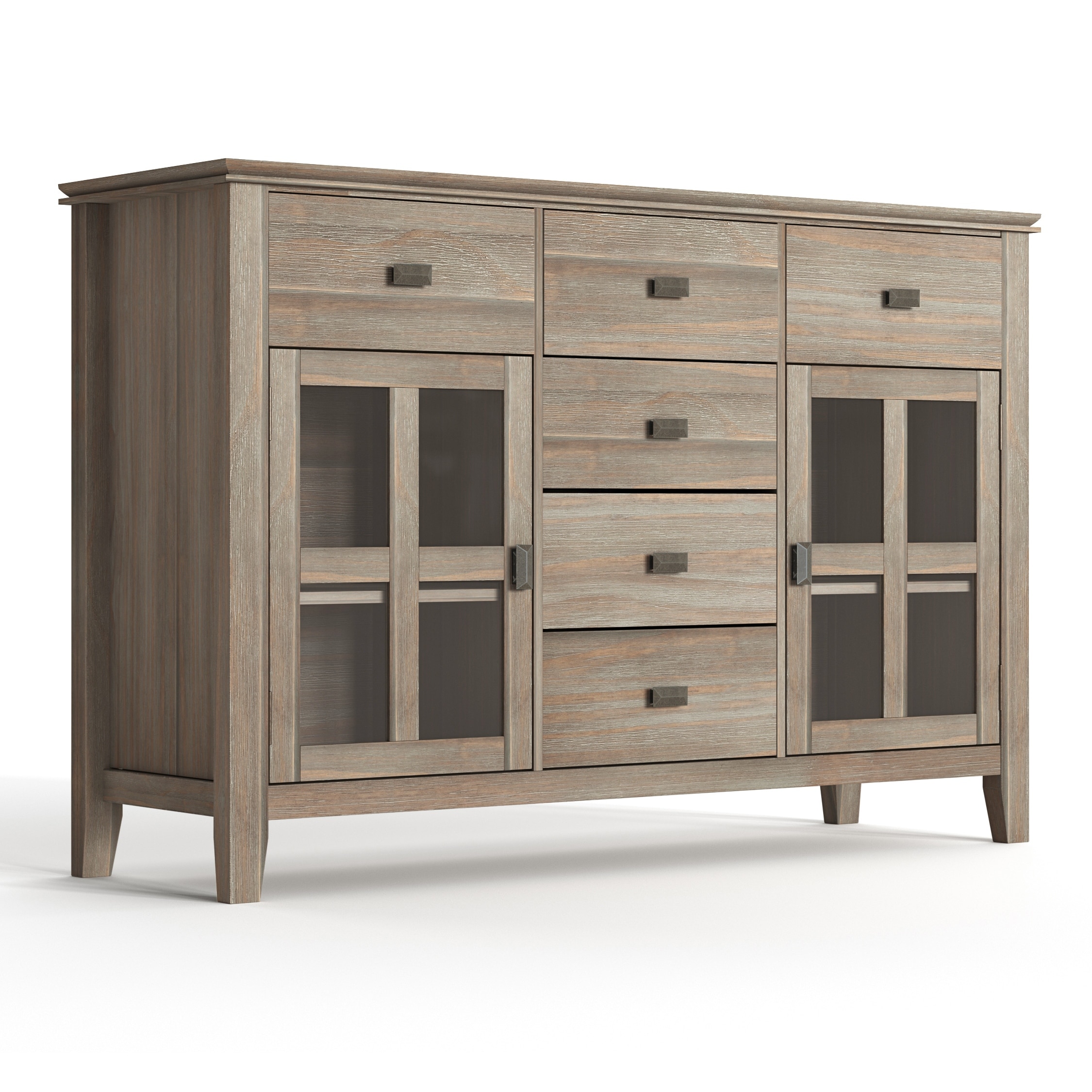 Wyndenhall Stratford Solid Wood 54 Inch Wide Contemporary Sideboard Buffet Credenza 54 Inch Wide 54 Inch Wide Overstock 10566211