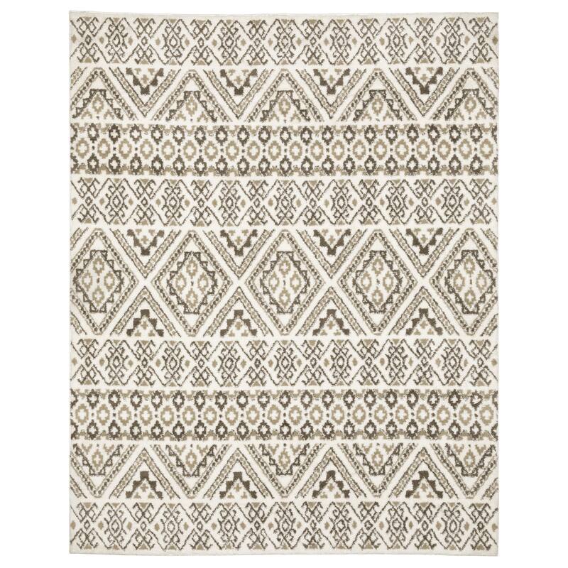 Paige Updated Lodge Brown/Beige Area Rug