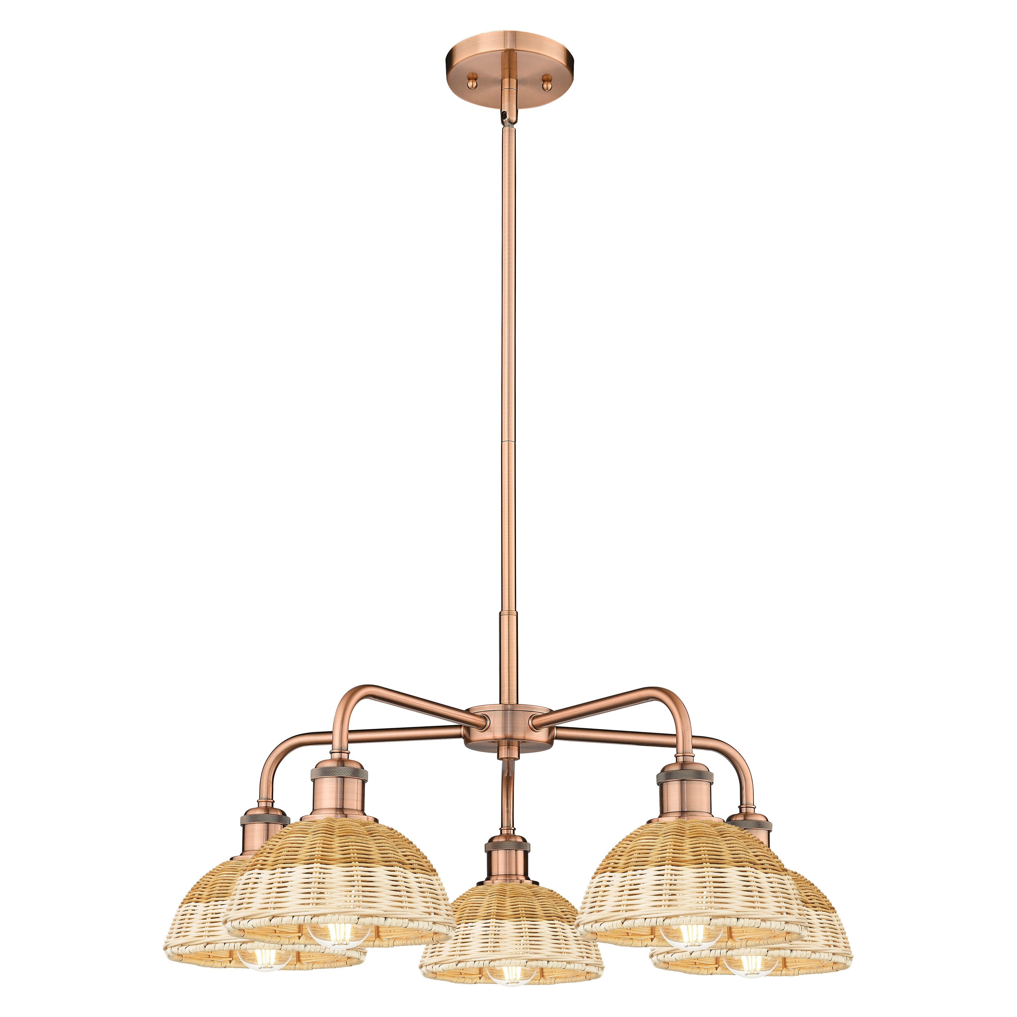 Innovations Lighting Endless Possibilities Ballston - Bristol Natural II - 5 Light 26" Stem Hung Chandelier