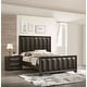 preview thumbnail 1 of 1, Espresso Finish Transitional Solid Wood 3PC Bedroom Furniture Set