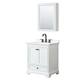 Option White / White Quartz Top / Matte Black Hardware