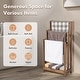 preview thumbnail 5 of 8, Gymax 3-Bar Freestanding Towel Rack w/ Bottom Storage Shelf