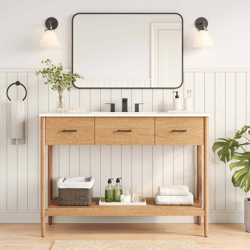 Zaire 18"/24"/30"/36"/48" Bathroom Vanity Cabinet (Sink Basin Not Included)