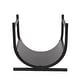 preview thumbnail 6 of 6, U-Shaped Firewood Log Rack Holder Black