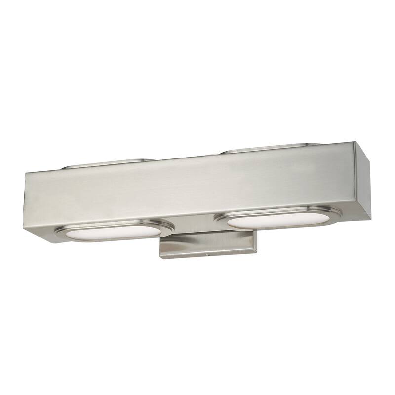 Livex Lighting 2-Light 8W LED ADA Bath Vanity, 14852-91, 14852-05