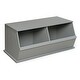 preview thumbnail 28 of 38, Badger Basket Two Bin Stackable Storage Cubby