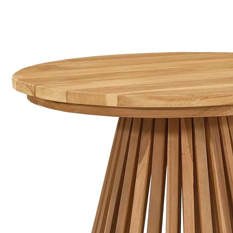 vidaXL Garden Table Brown Solid teak wood