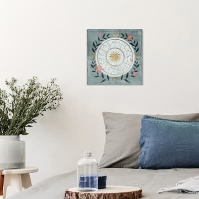 Wynwood Studio Canvas Abstract Zodiac Constellations Gold and Modern & Contemporary Wall Art Canvas Print