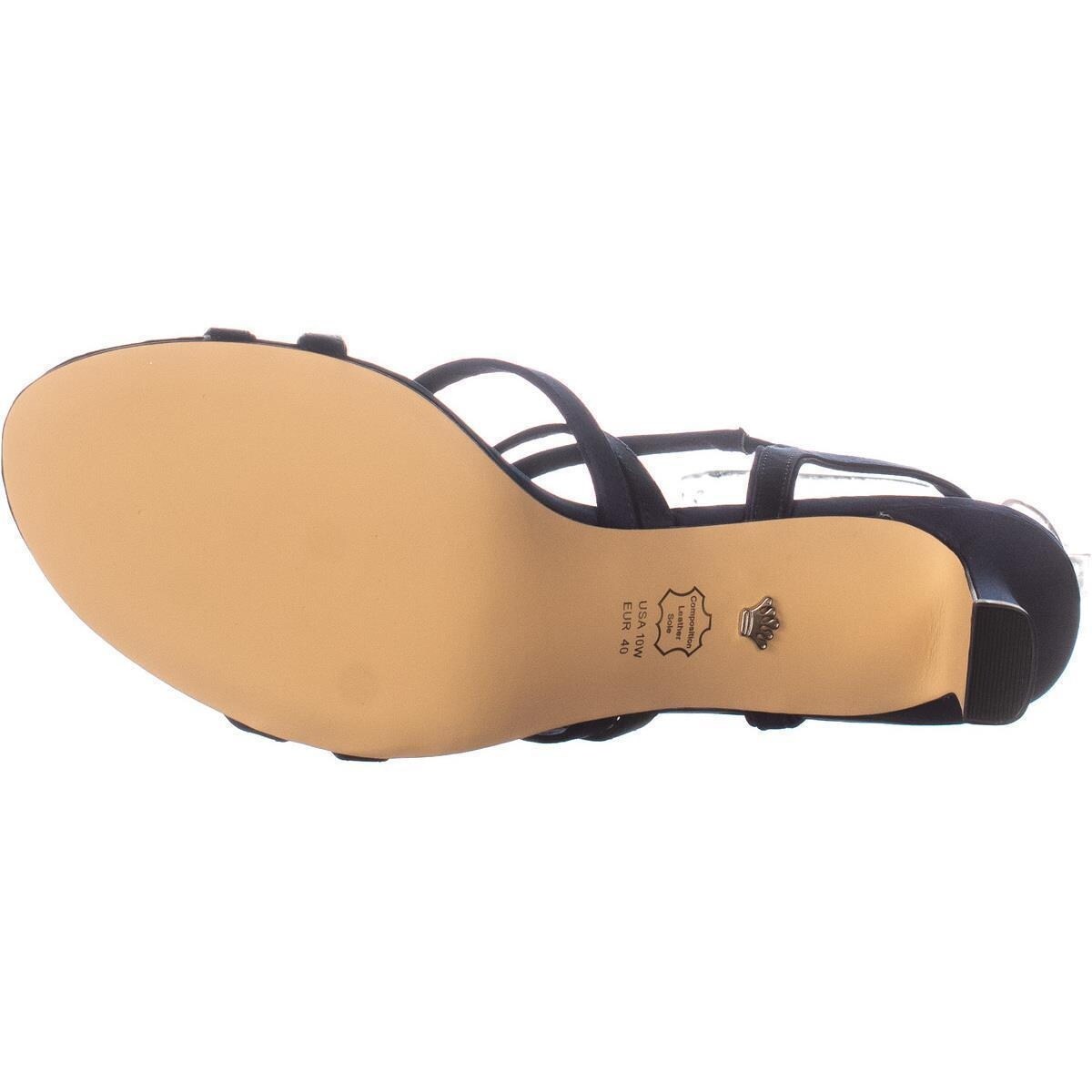 nina genaya strappy evening sandals navy