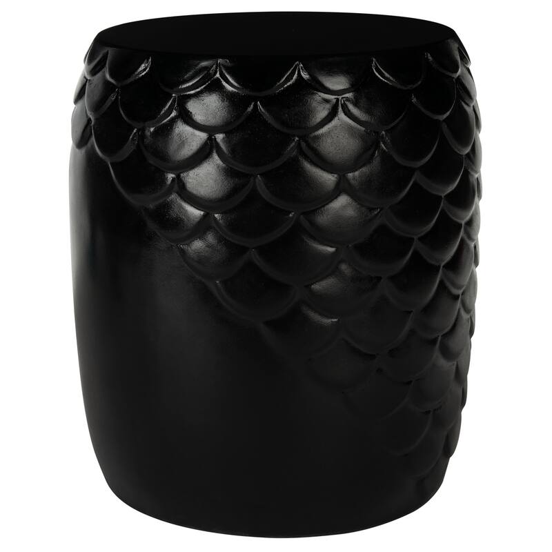 SAFAVIEH Outdoor Onerva Concrete Accent Stool - 15.75" W x 15.75" L x 18.11" H - 16Wx16Dx18H