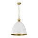 preview thumbnail 18 of 23, Mid-Century Modern 1-Light Bell Dome Large Pendant Light 17.7in