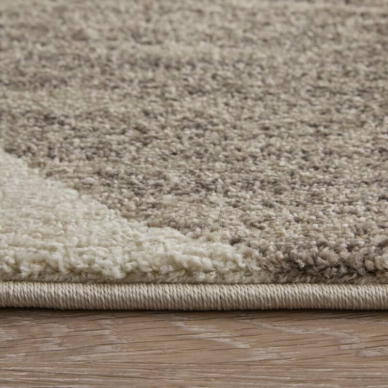 Sparkman R39QU Color Block Modern Area Rug