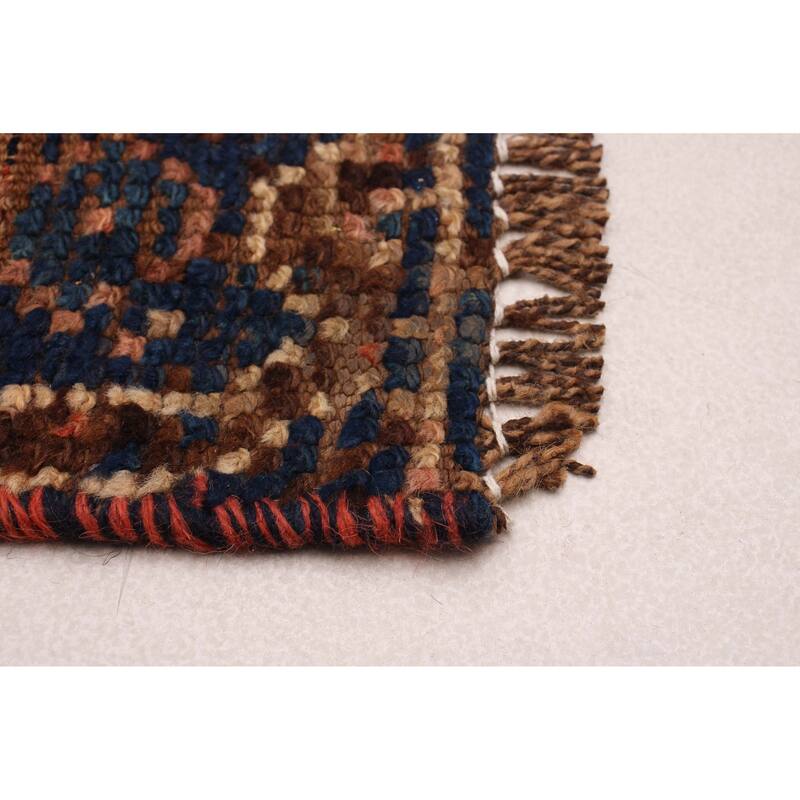 ECARPETGALLERY Hand-knotted Melis Vintage Copper Wool Rug - 3'1 x 10'11