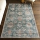preview thumbnail 19 of 32, Nuloom Philomena Medallion SplashGuard Machine Washable Area Rug 2' 6" x 8' - Green - Runner
