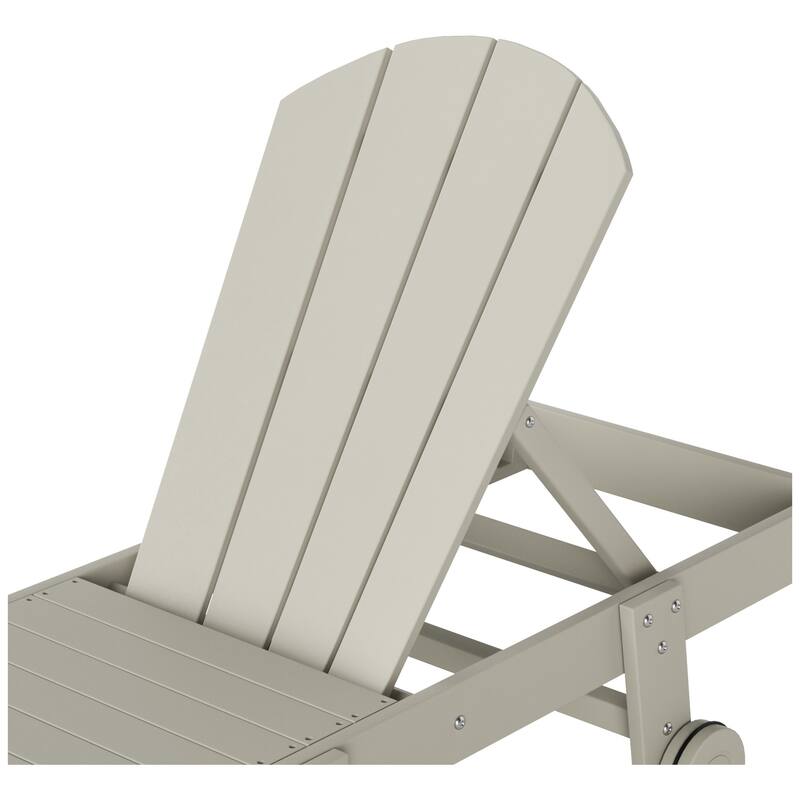 Polytrends Laguna Hdpe All Weather Outdoor Patio Pool Reclining Armless Chaise Lounges (3-Piece Set)