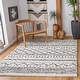 preview thumbnail 7 of 166, SAFAVIEH Arizona Shag Lotta Moroccan 1.2-inch Thick Rug 3'2" x 5' - Ivory/Black - Rectangle