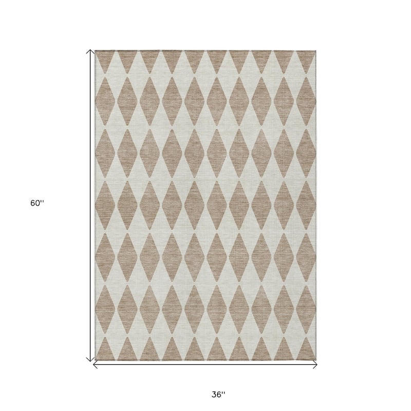 HomeRoots Geometric Transitional Rectangle Outdoor Rug