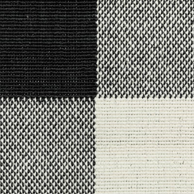 Style Haven Gingham Check Indoor/Outdoor Area Rug..