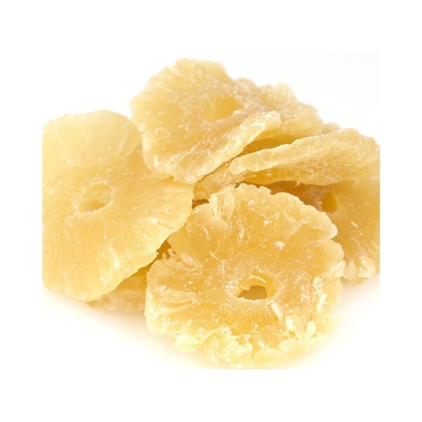 Bulk Dried Fruit Pineapple Rings - Unsulphur and Low Sugar - Case of 11 - 1 lb.