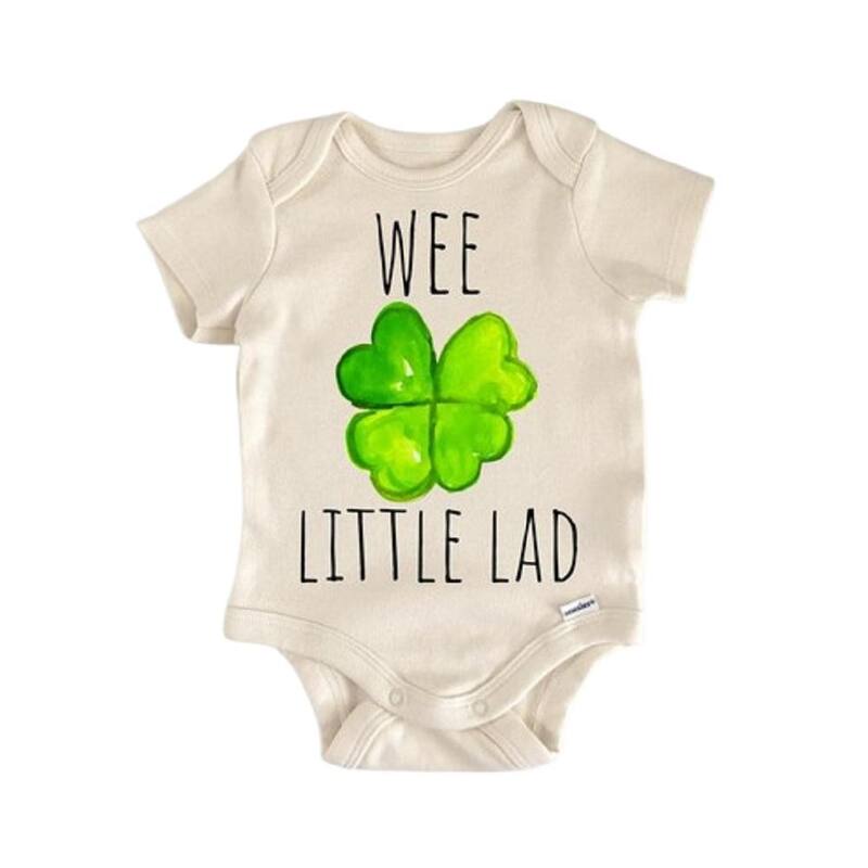 Irish Ireland St. Patricks Day - Baby Boy Girl Clothes Infant Bodysuit Funny Cute - Natural - 0-3M