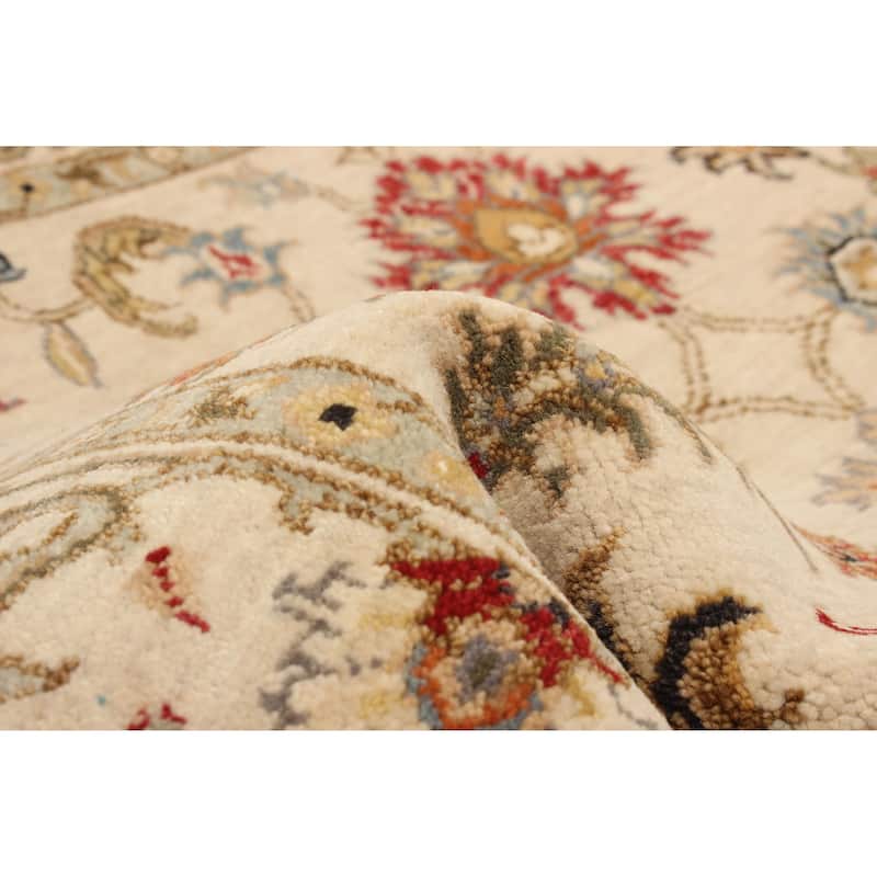ECARPETGALLERY Hand-knotted Jamshidpour Cream Wool Rug - 3'0 x 5'0