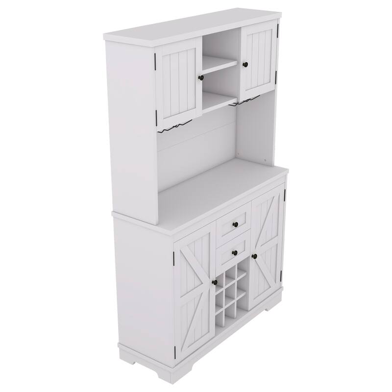 Coffee Bar Cabinet Kitchen Cabinet with Storage,Wine Cabinet with Drawers shelves and cabinets,Buffet Wine & Glass Racks