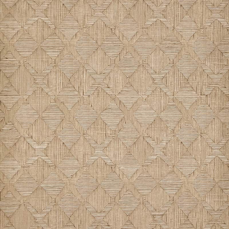 Hoffmann Faux Sisal Textured Peel and Stick Wallpaper by Jeremiah Brent - Beige - 56 sq. ft.