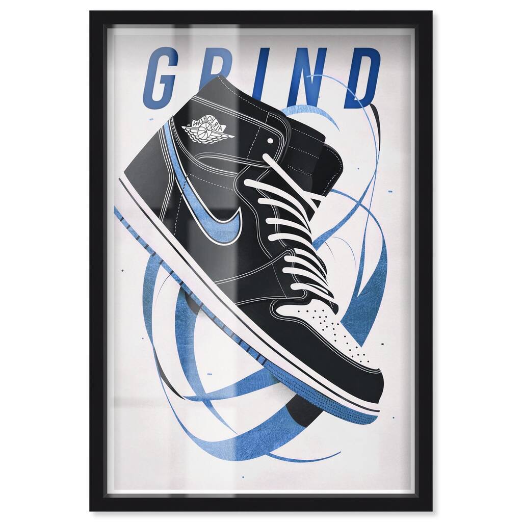 Blue Ribbon Sneaker Shadowbox by Art Remedy