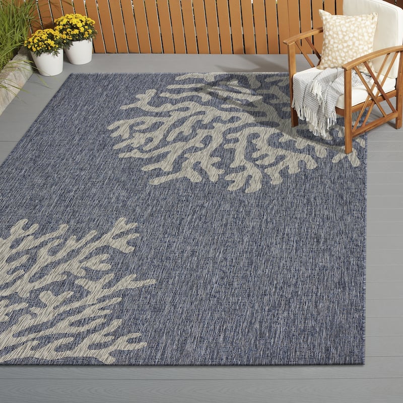 Sevita Delicate Reef Indoor/Outdoor Rug - 7'9" x 9'5"