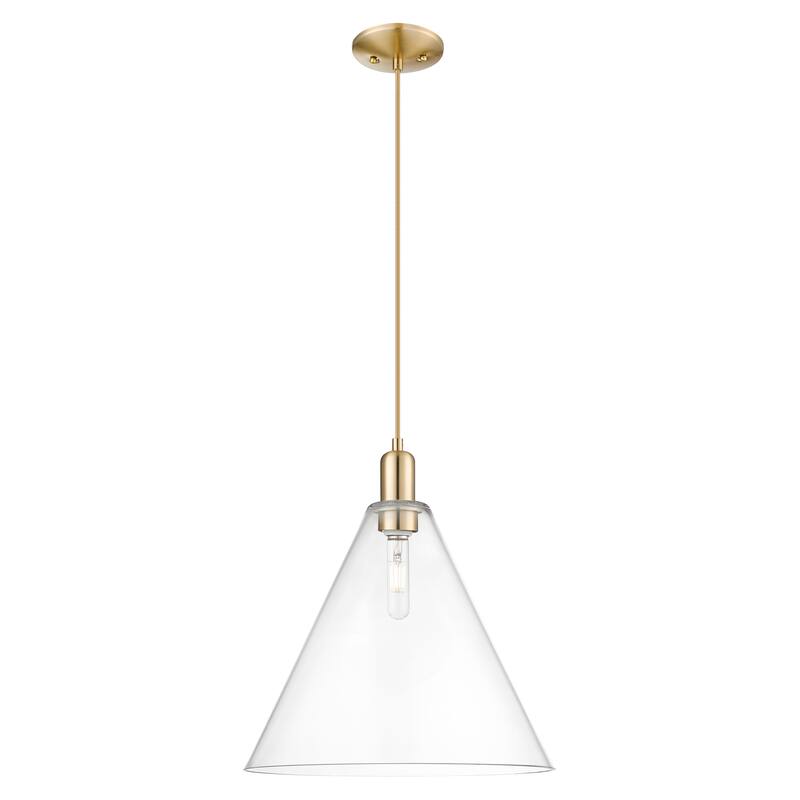 Innovations Lighting Endless Possibilities Arcadia - Berkshire Glass - 1 Light 16" Cord Hung Mini Pendant - Clear/Champagne Bronze