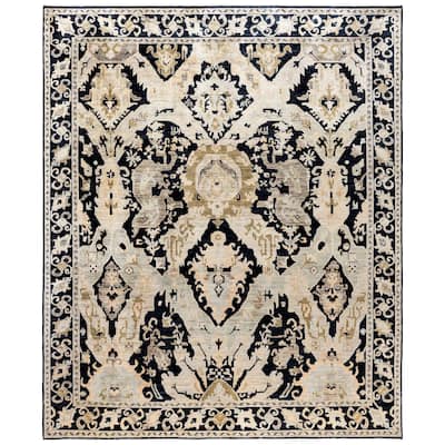 Serapi One-of-a-Kind Hand-Knotted Area Rug - Black - 7' 11" x 9' 9"