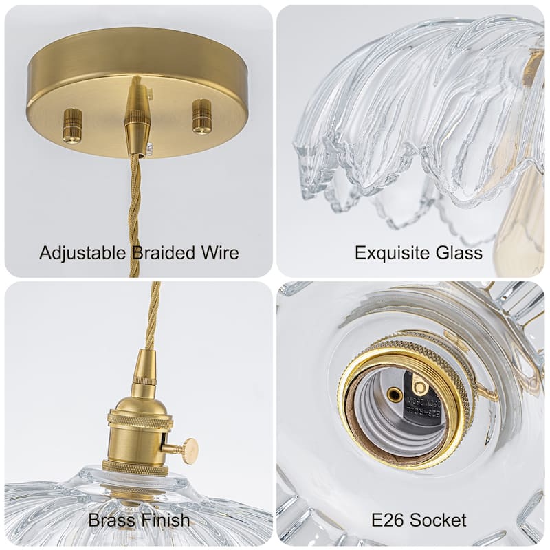 10'' Wide Flower Pendant Light for Kitchen Island