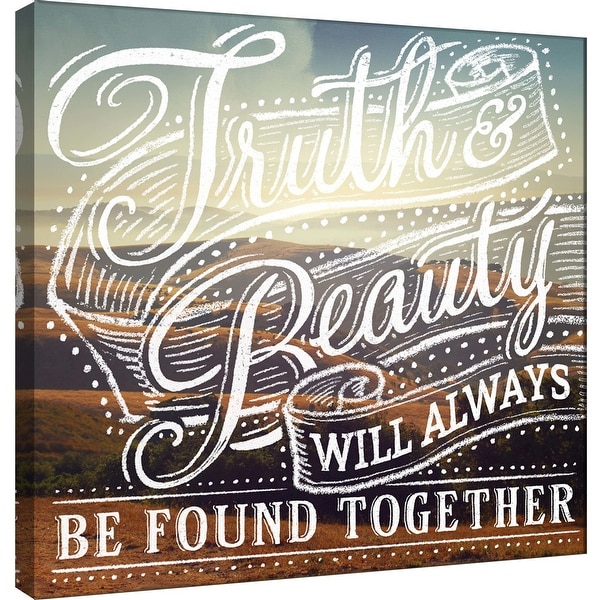 PTM Images 9-101022 PTM Canvas Collection 12" x 12" - "Truth & Beauty 2" Giclee Beauty Art Print on Canvas