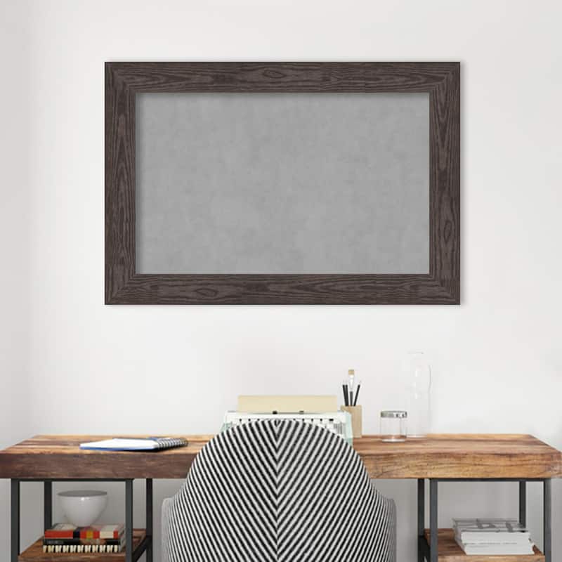 Amanti Art Bridge Black Framed Magnetic Board
