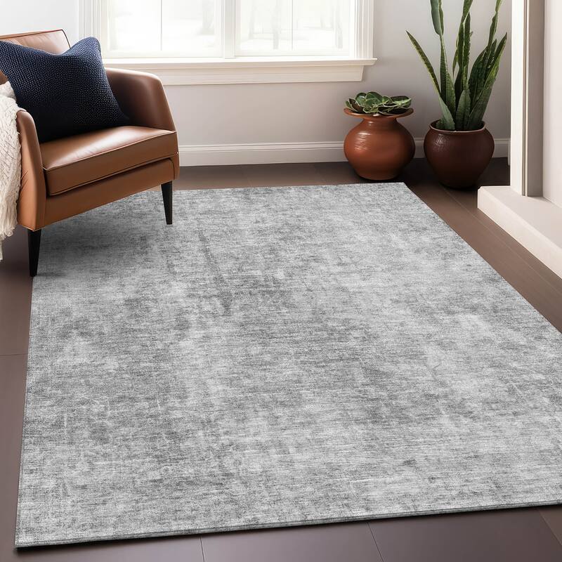Premium Washable Super Soft Solid Ombre Mayfield Rug