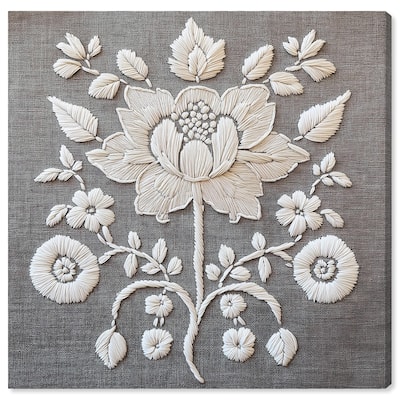 Stitched Symmetry II Canvas by Art Remedy, Gallery Wrapped