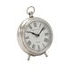 preview thumbnail 9 of 12, Silver Stainless Steel Traditional Clock