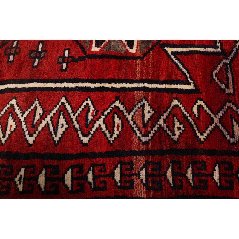 ECARPETGALLERY Hand-knotted Melis Red Wool Rug - 4'6 x 6'2