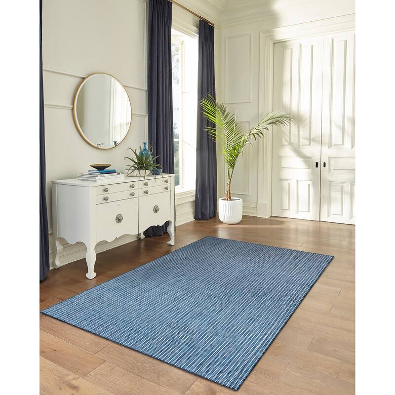 Liora Manne Carmel Textured Striped Indoor/ Outdoor Area Rug