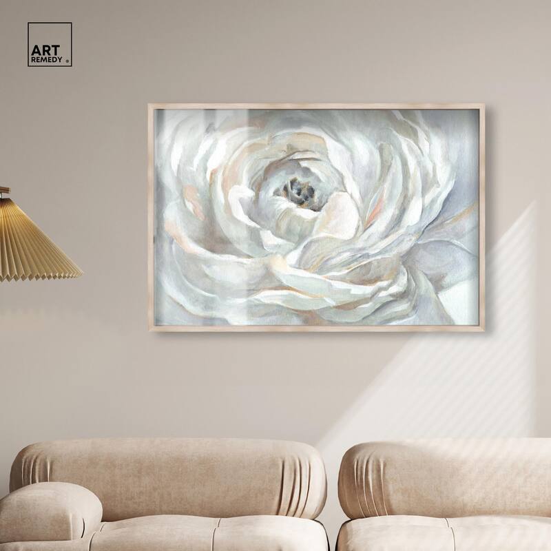 Powdery Peony Shadowbox by Art Remedy