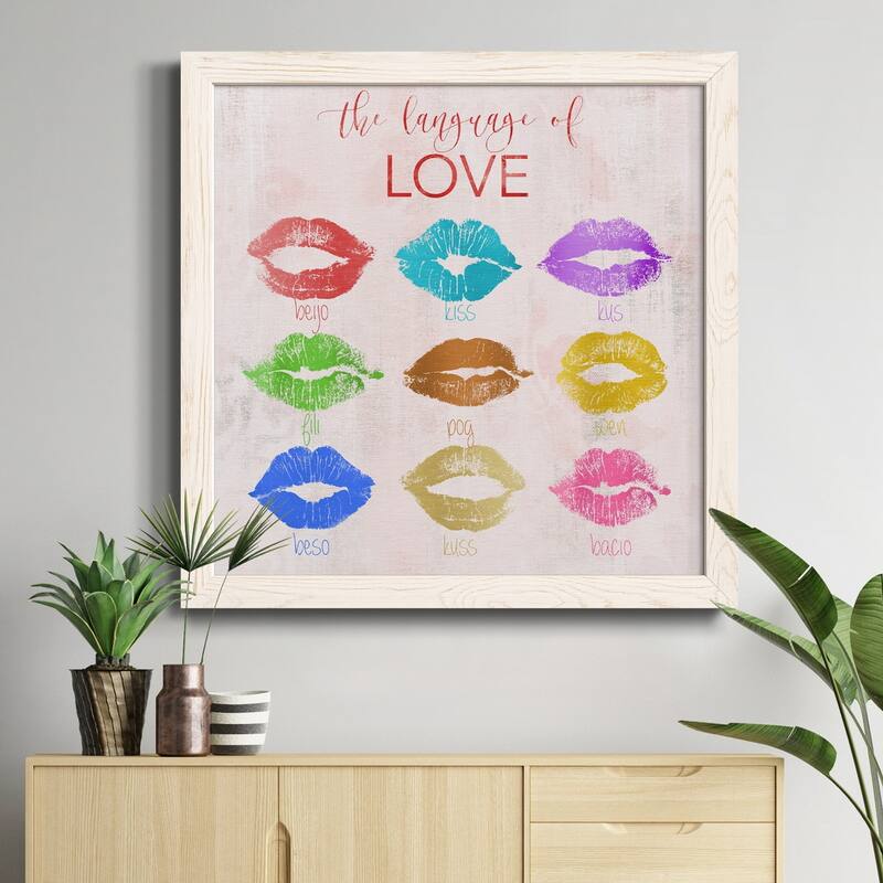 Rainbow Kiss-Premium Framed Canvas - Ready to Hang
