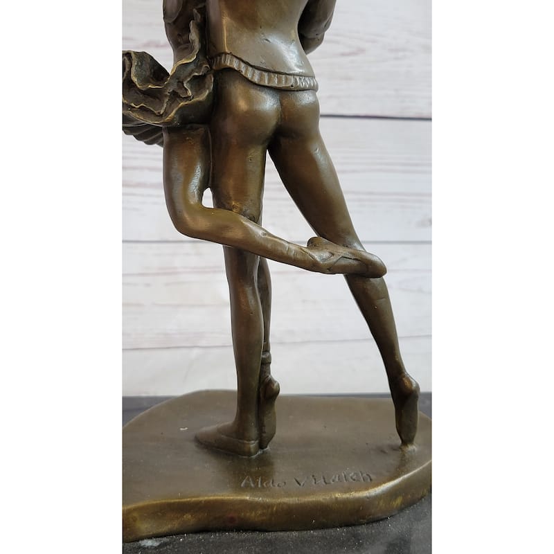 Ballet Dancers Male Female Ballerina Dancing Bronze Statue Sculpture Original Art