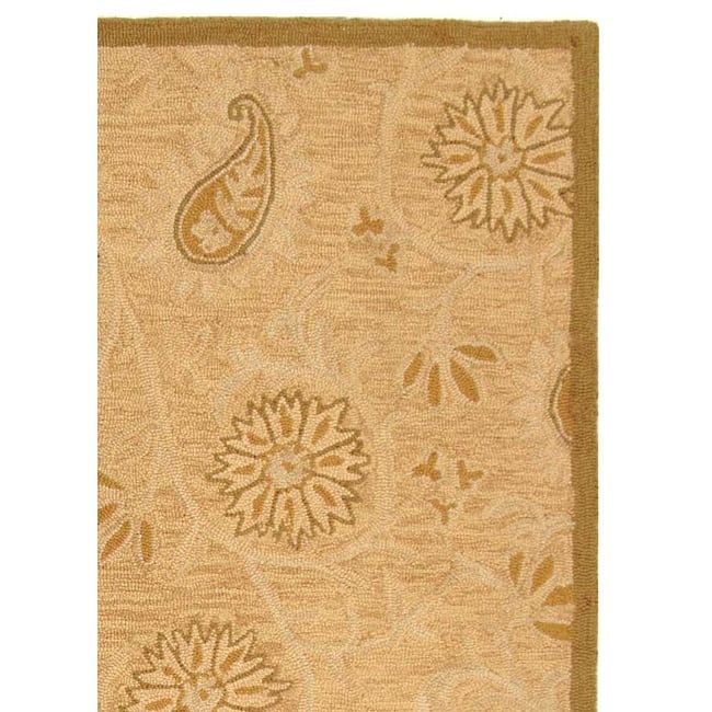 SAFAVIEH Handmade Berkeley Paisley Dosha Botanical Wool Rug