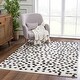 preview thumbnail 1 of 68, Hauteloom Cansu Living Room, Bedroom Area Rug - Contemporary - Plush Pile - Black - 2' x 3' 2' x 3' - Black, White / Cansu