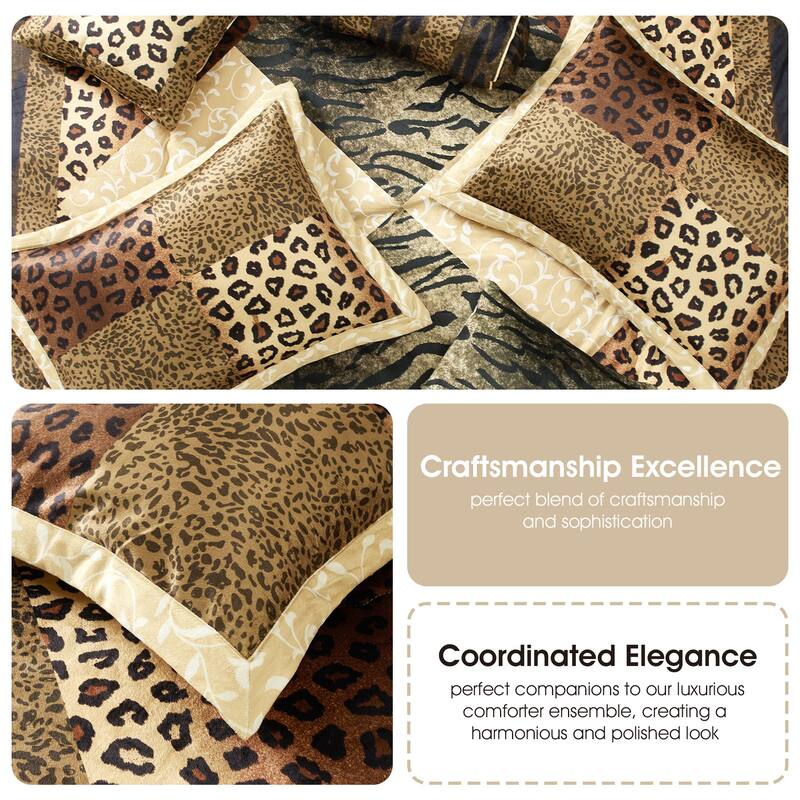 Nanshing Africa 7 Piece Animal Print Comforter Set
