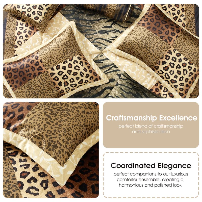 Nanshing Africa 9 Piece Animal Print Comforter Set