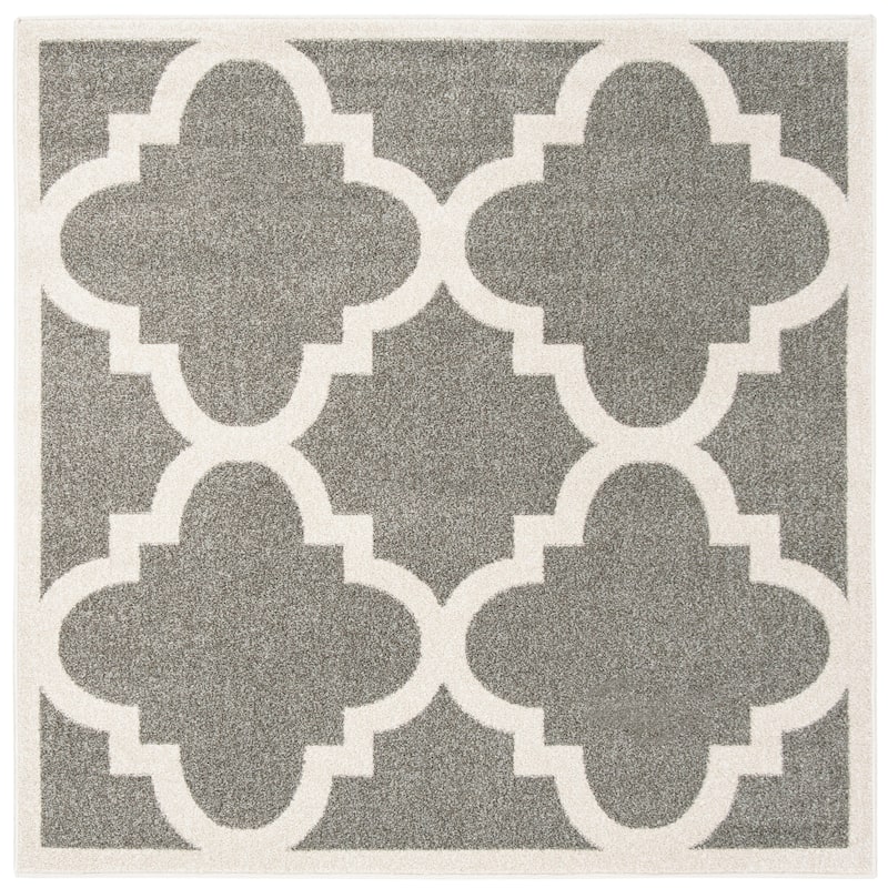 SAFAVIEH Amherst Elvana Modern Rug - 5' Square - Dark Grey/Beige