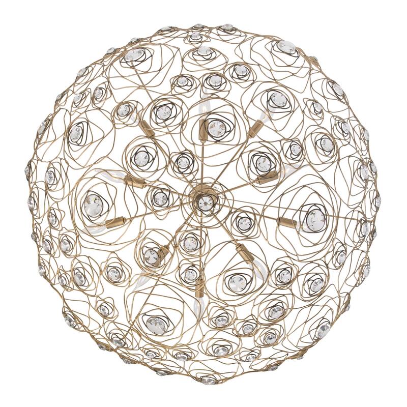 Varaluz Ethereal Rose Inverted Pendant Light - Havana Gold Ombre